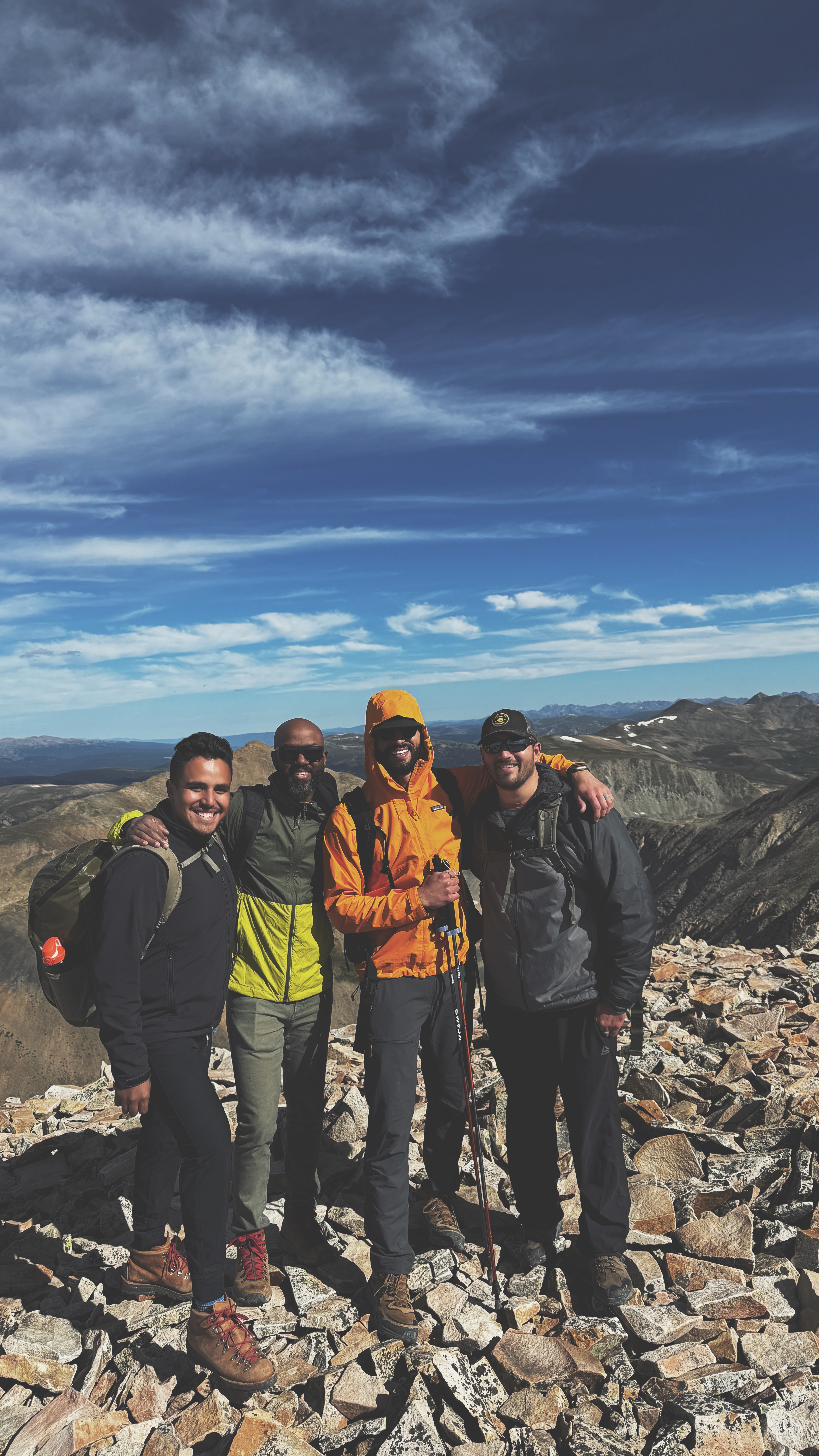 Group on a mountain summit